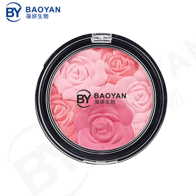 Blooming Rose Flower Contour Blush Highlight Waterproof Glitter Matte Pigmented
